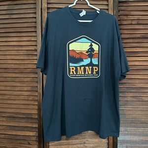 RMNP Graphic Men's Navy T-Shirt